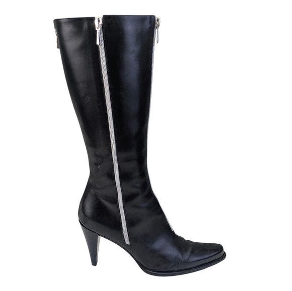 Donald J Pliner Italian Vintage Leather Boots GUC $425 Size 8M       S3946 - Picture 3 of 15